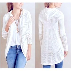 Anthropologie-Moth hooded open work cardigan Medium.